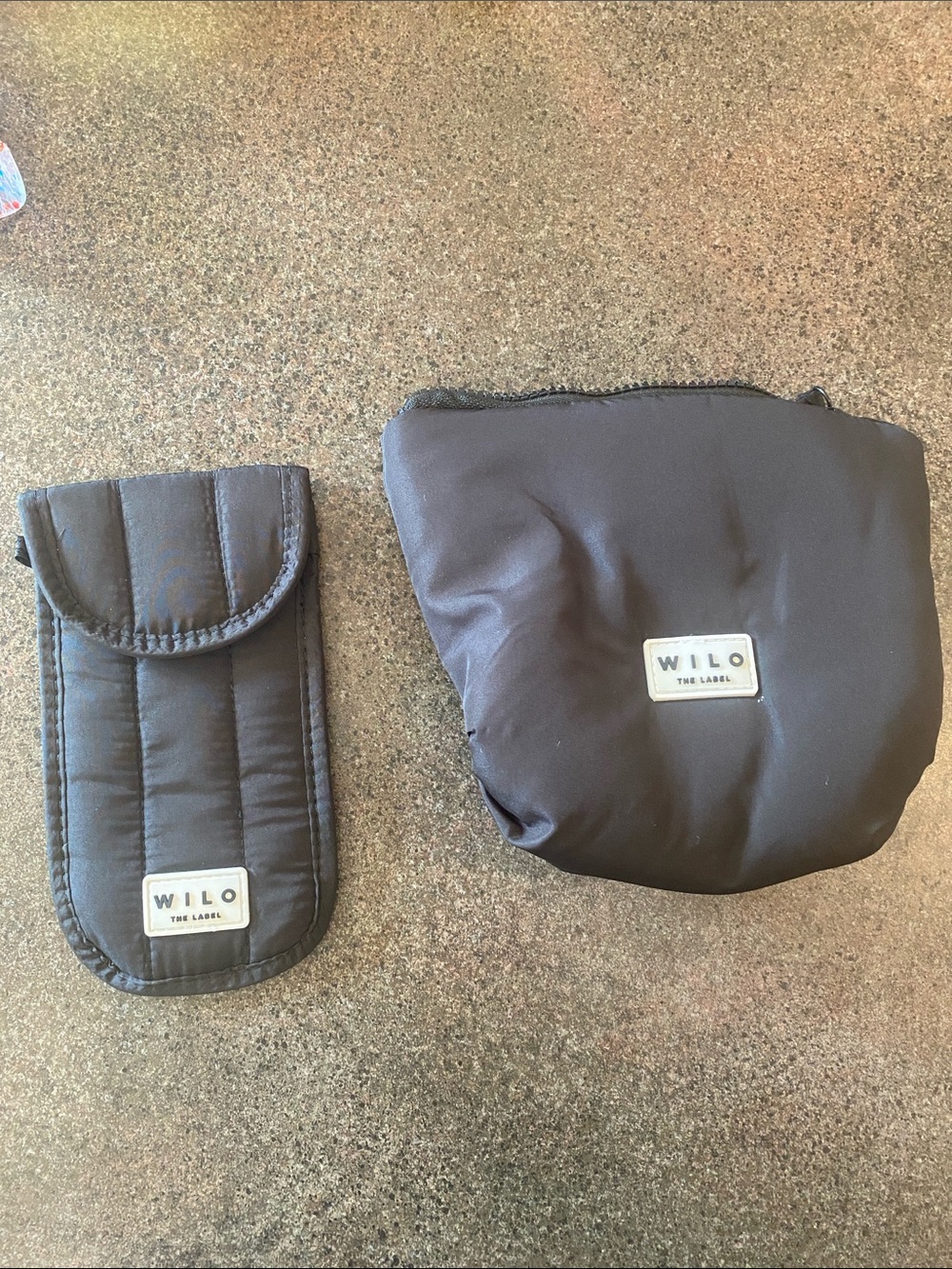 Black Compact Pouch Set